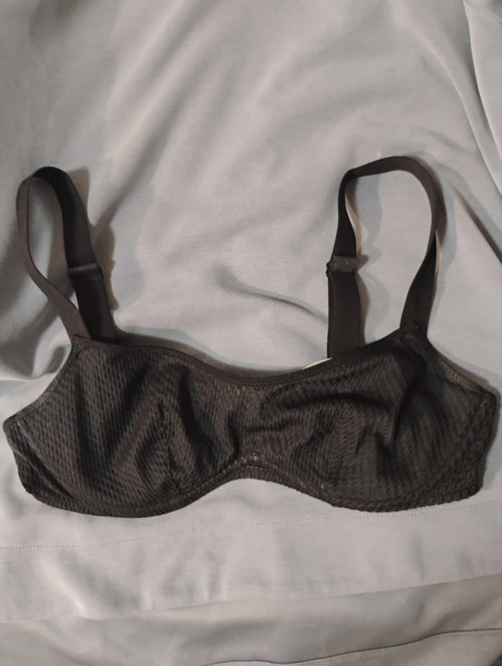 Passionata Black Textured Wireless Bra Size Small